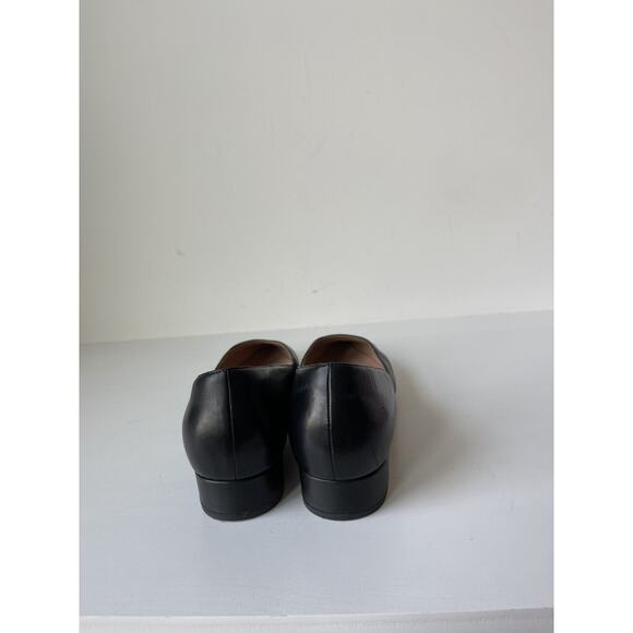 Cole Haan Shoes Loafers Slip Ons Women Size 9.5B Blue Leather Pointed Toe Black - Picture 4 of 8